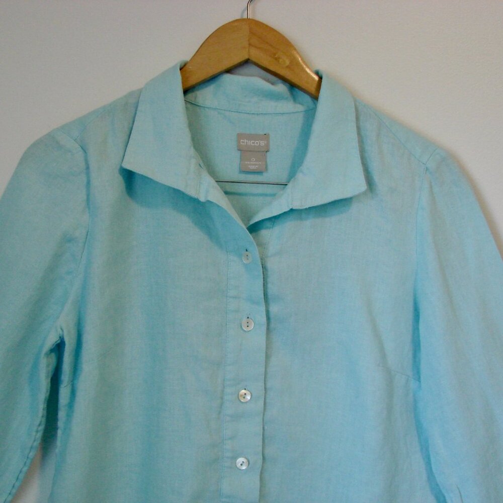 Linen Tunic Top - Picture 2 of 11